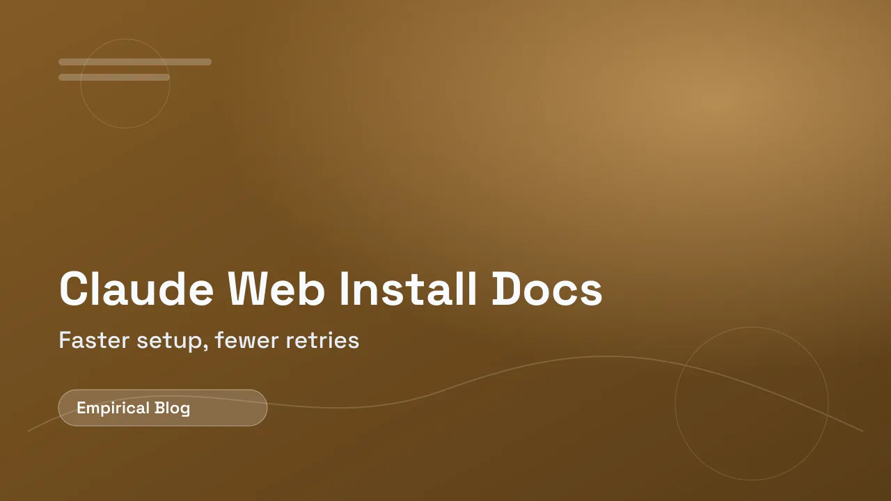 Claude web app installation documentation update