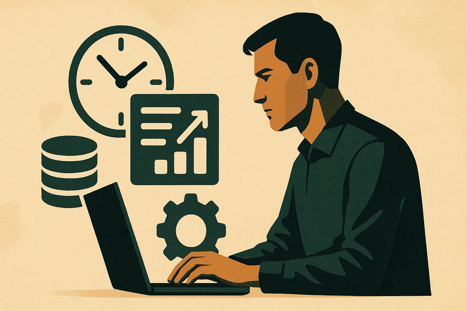 Generated editorial hero image for "Time-aware memory relevance for changing work