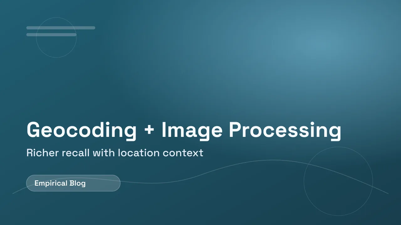 Geocoding and image processing feature update